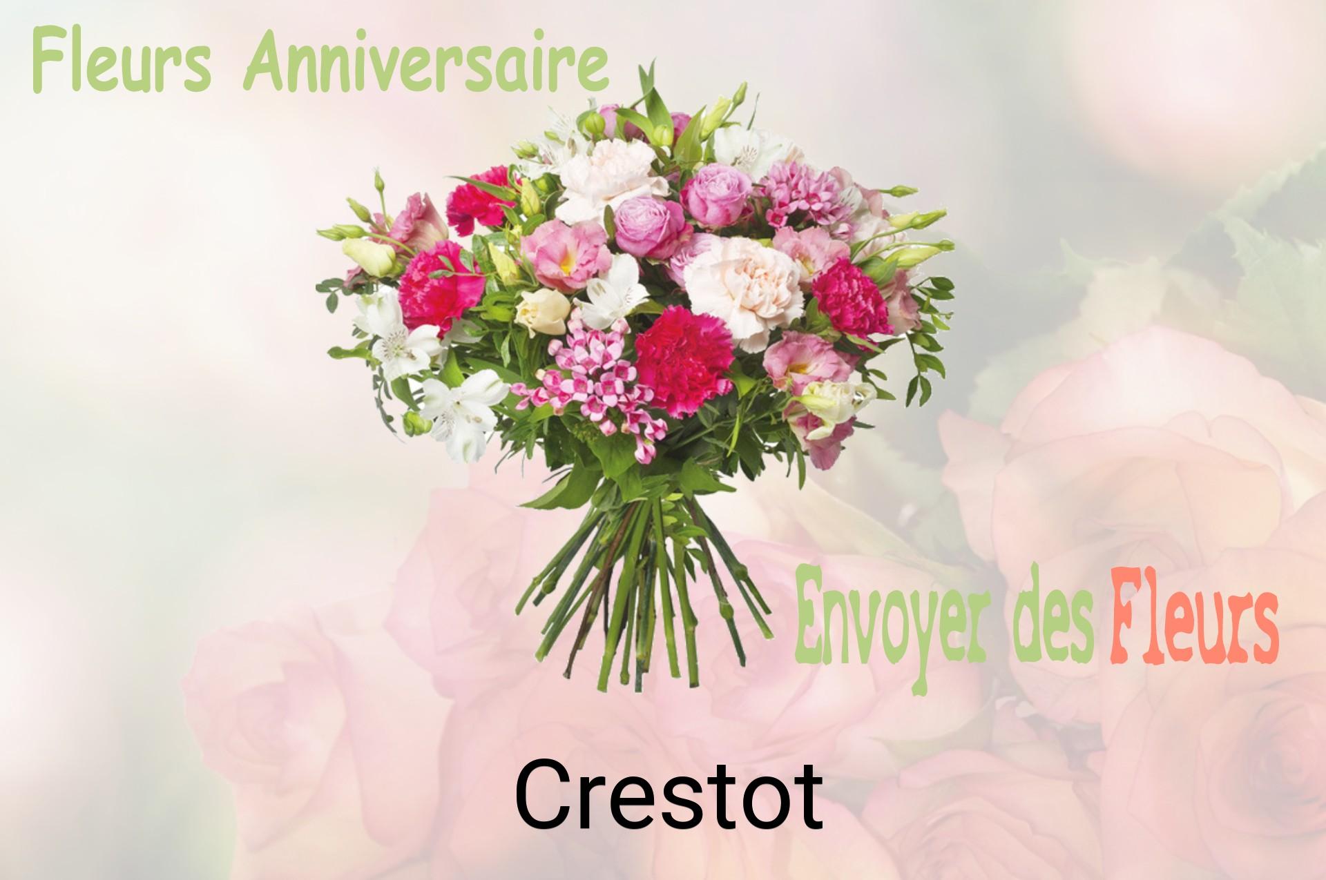 Bouquet de fleurs d’anniversaire livré à Crestot